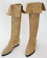 Walter Steiger Damen Stiefel Schuhe Suède /beige/Gr.35/Neu
