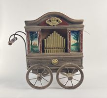 Organetto carretto musica carillon mignon "Around The World"
