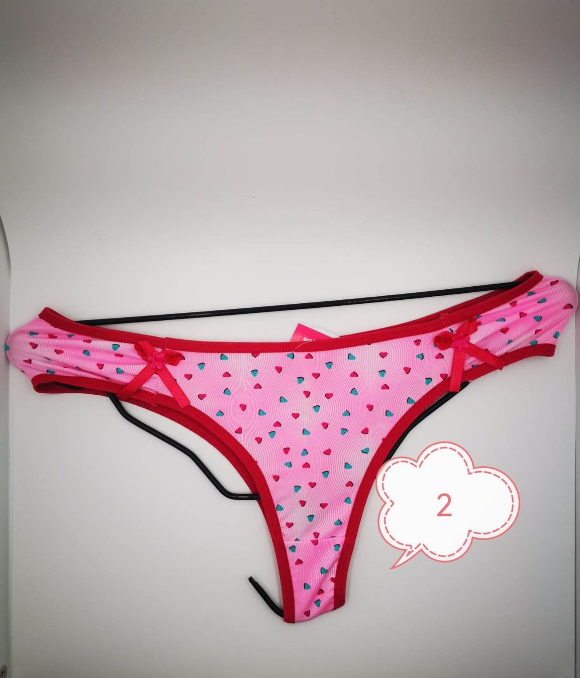 Sonstige Unterwäsche: Tanga string damen , 4 PACK,  String brésilien  taille S – Neu und originalverpackt aus La Chaux de fonds von Folylove 3