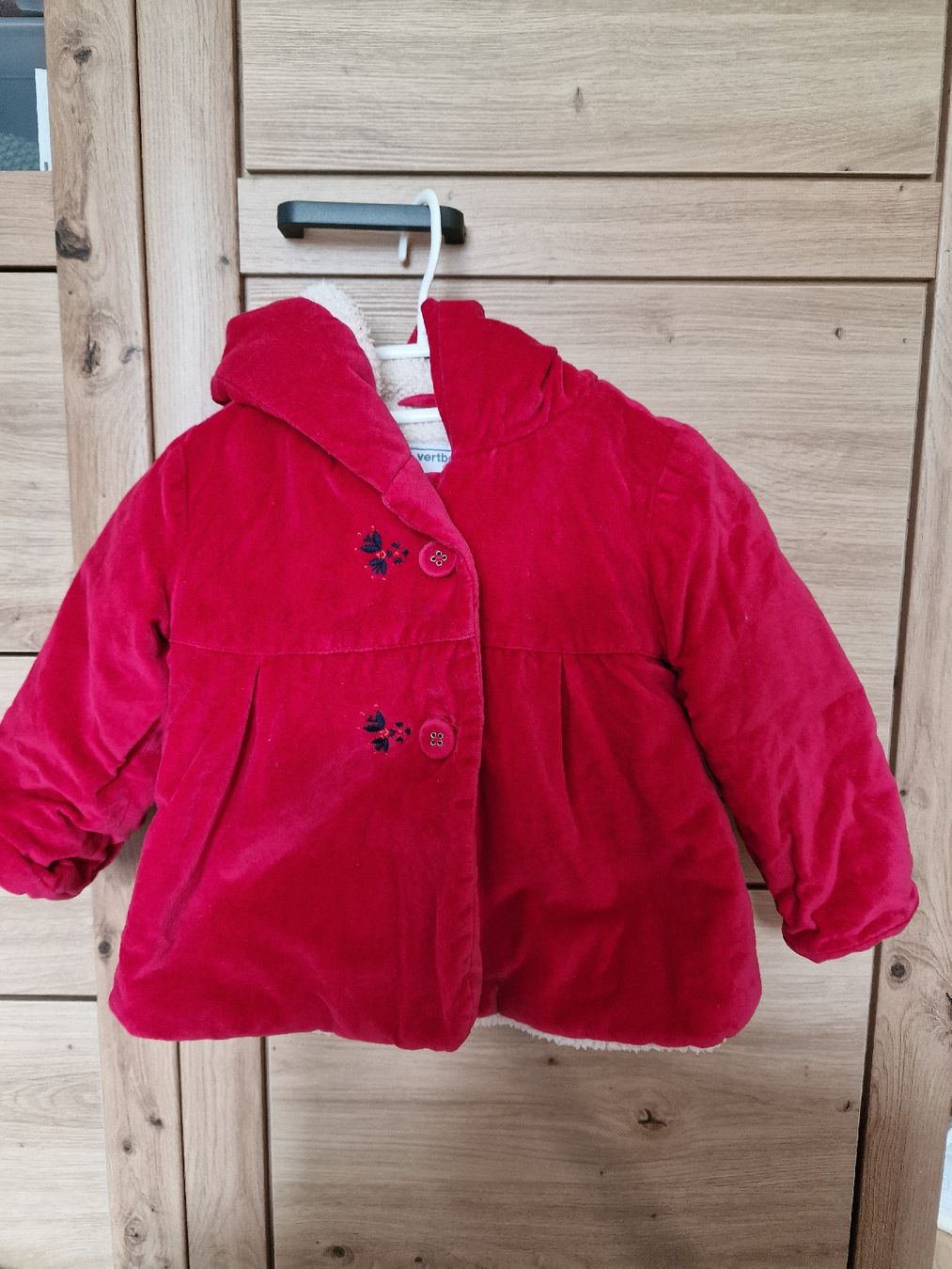 Vertbaudet Giacche & Cappotti: Rote Winterjacke von Vertbaudet, Grösse 74 – Usato da Staad SG venduto da wk100