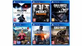 Battlefield 4, Call of Duty, Far Cry 4 – 6 PS4-Spielepaket