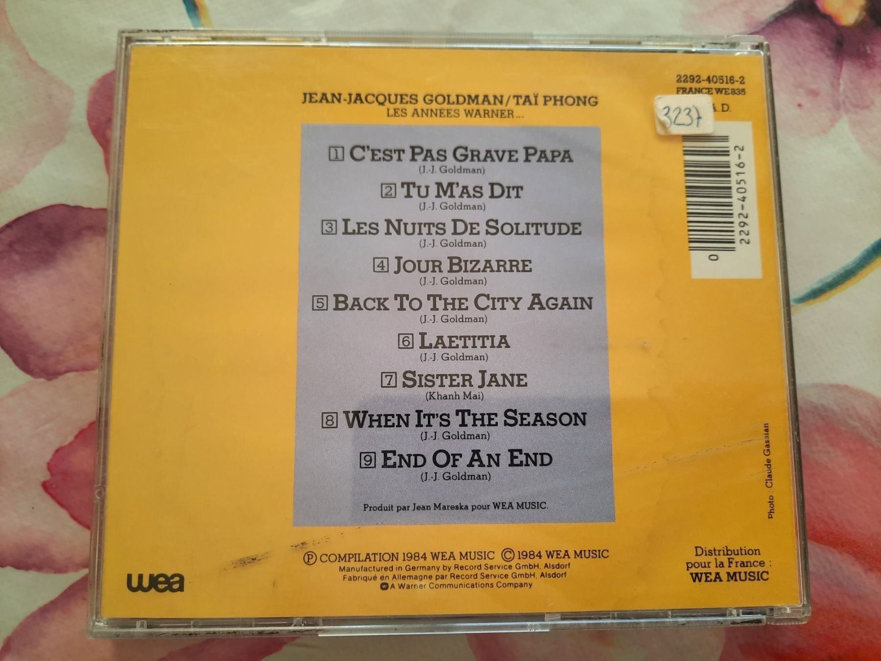 CD: CD Jean-Jacques Goldman (Thai Phong) – Usato da Pully venduto da bro_n52j 1