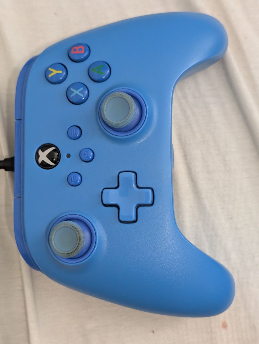 Microsoft Controller: Controller per Xbox cablato blu ottimo stato. – Usato da Lugano venduto da c42_d5hr 4