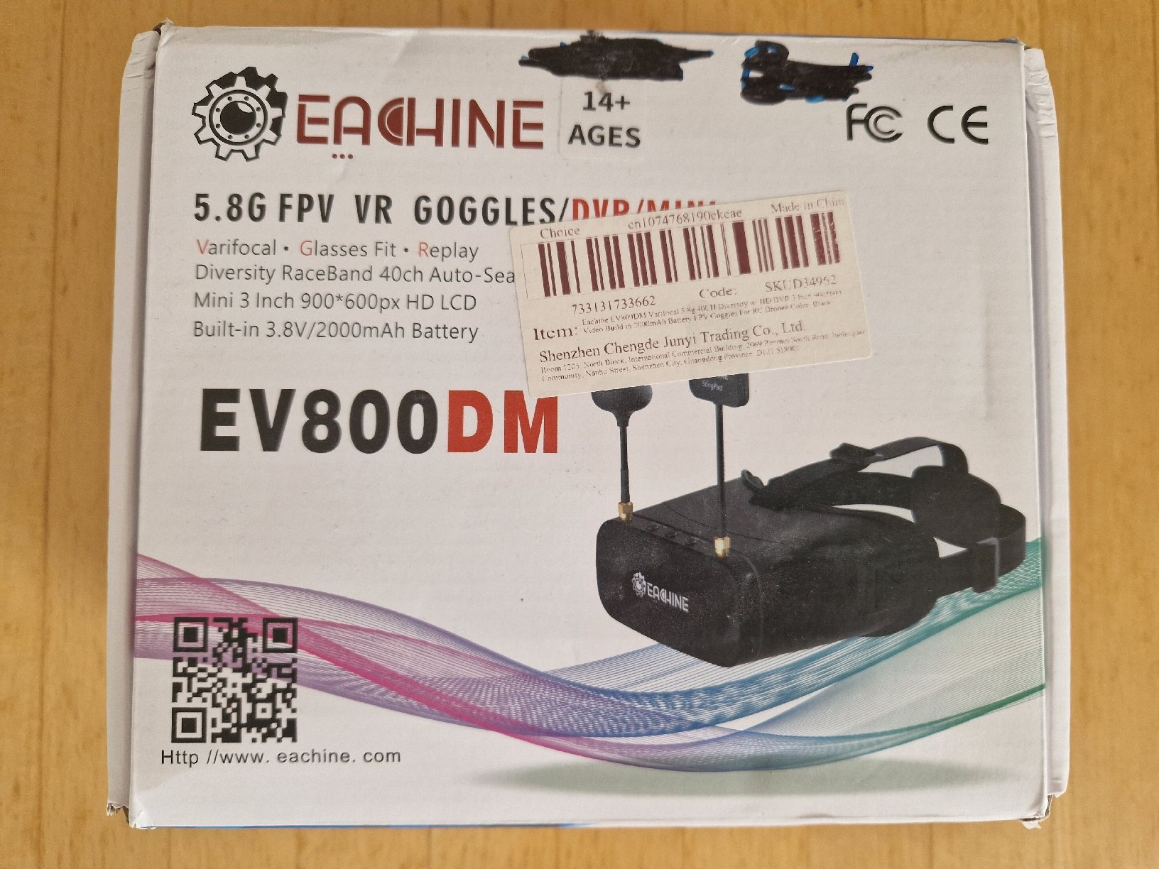 Eachine Casco VR: EV800DM FPV-Brille – Usato da Wettswil venduto da Taxi018