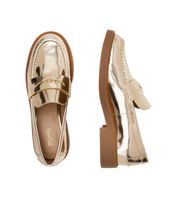 Elegante Michael Kors Loafers, Gold, US 10, Neu mit Box