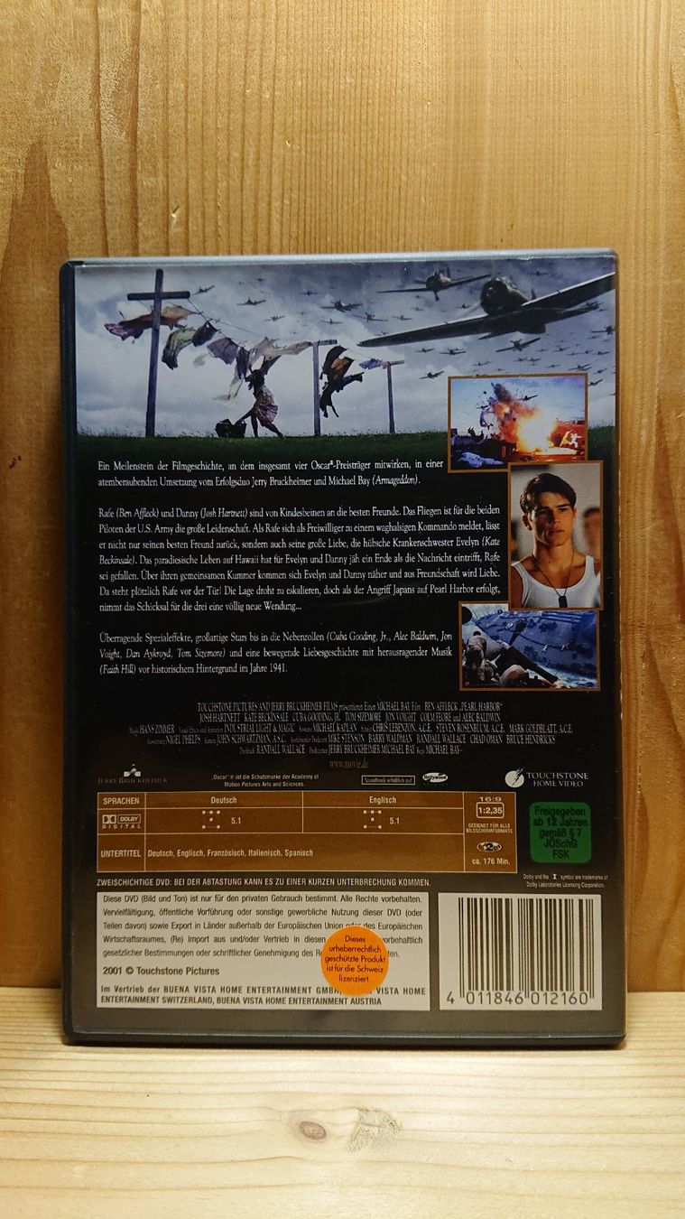 Tutti i DVDs: PEARL HARBOR DVD mit Ben Affleck – Usato da Wilderswil venduto da Exebub 1