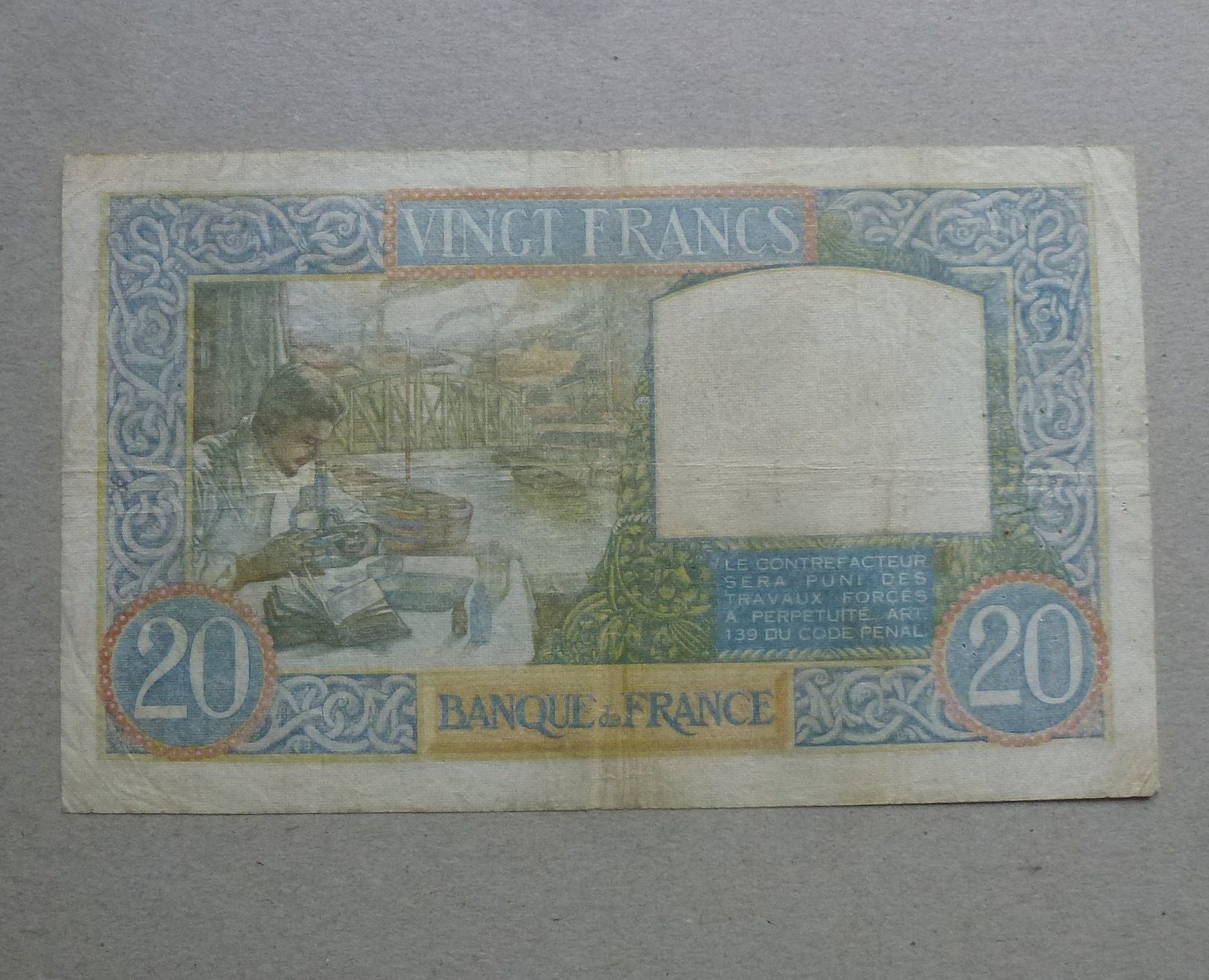 Billets de banque: Frankreich ++ 20 Francs 1940 – D'occasion à Walkringen par Casablanca777 1