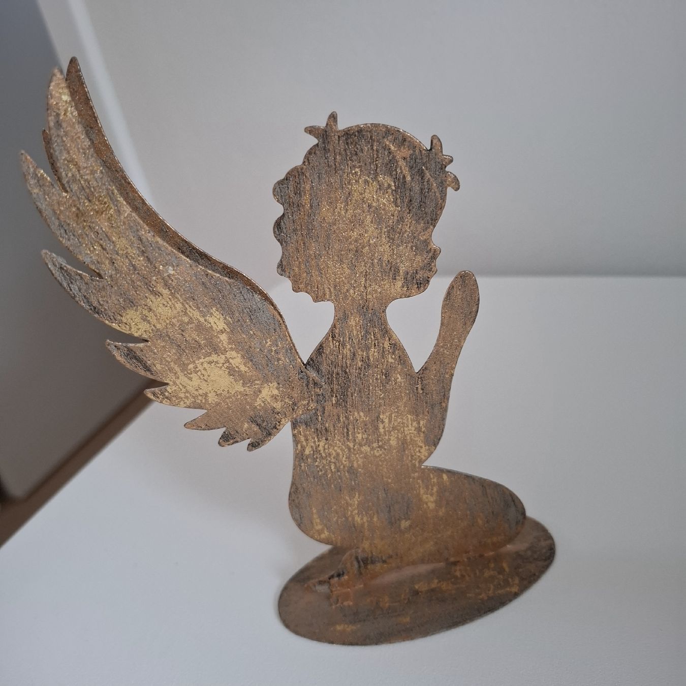 Statuette: Goldiger Engel aus Metall – Nuovo (secondo la descrizione) da Unterägeri venduto da silvi21 1