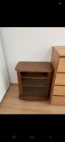 TV-Möbel Holz braun mit Glastür guter zustand