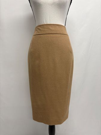 Ralph Lauren Bleistiftrock aus Kamelhaar Wolle Gr. 34 beige