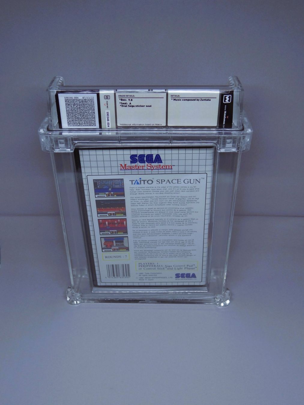 Sega Giochi: SPACE GUN MASTER SYSTEM WATA 9.8 – Nuovo e nell'imballaggio originale da Neuenkirch venduto da Armsy 1