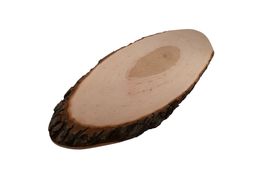 Erle Holz Rindenscheibe oval 45 cm Natur roh