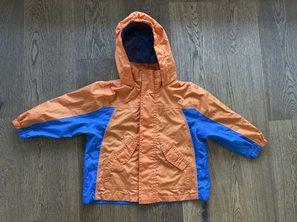 Giacche & Cappotti: Regenjacke blau orange Grösse 86 – Usato da Horgen venduto da Rafnaf