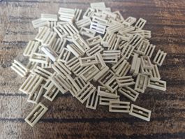 lego 2412b lot de 100 pièces Tan Tile, Modified 1 x 2 Grille