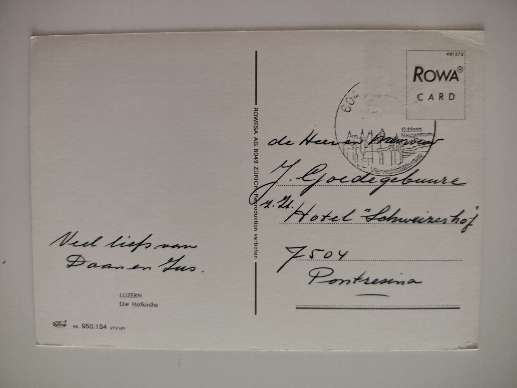 Cartoline postali: Luzern alte AK Hofkirche,  Oldtimer – Usato da Ohmstal venduto da Lebensfreude05 1