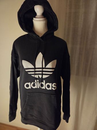 Adidas Hoodie Gr. 36 Schwarz Klassiker Top Zustand!