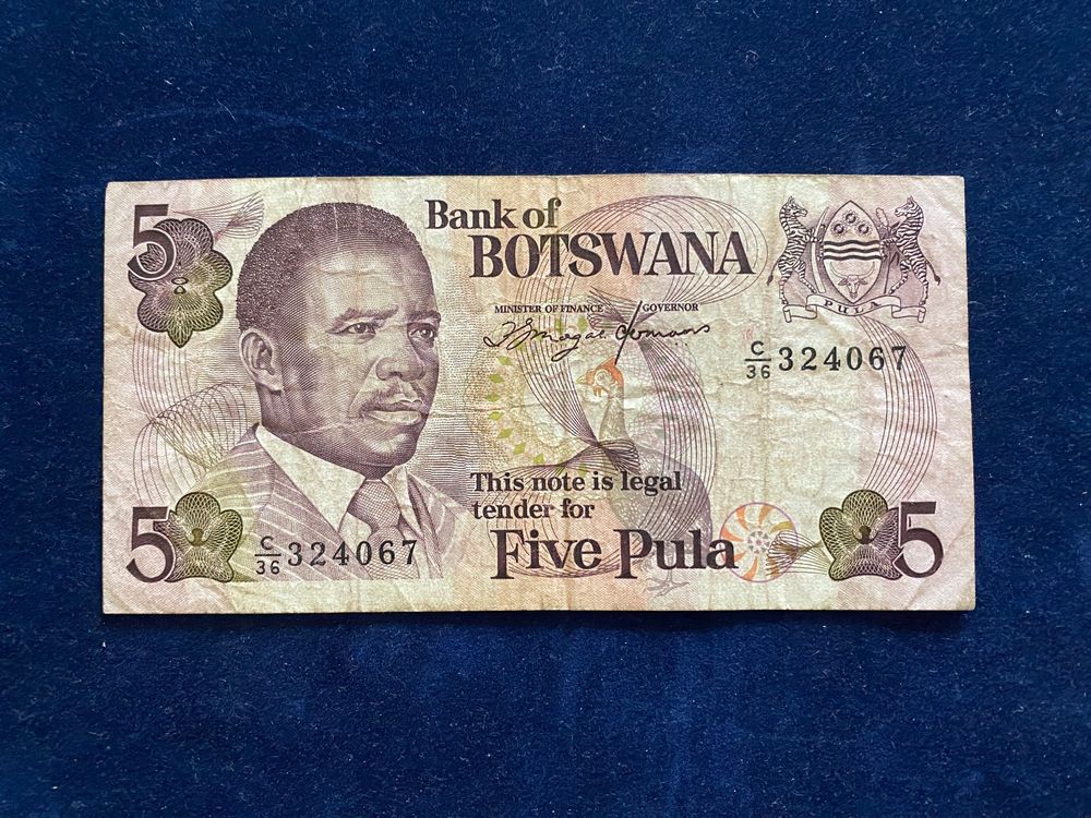 Botswana 5 Pula (1992) (Gebraucht) in Naters für CHF 8 – mit Lieferung ...