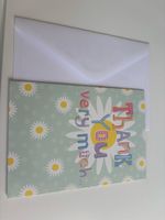 Bunte Danke Karte mit weissem Couvert  