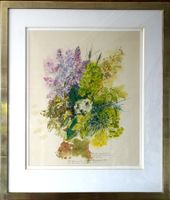 Original Aquarell Lotte Günthart 1968 69/80cm