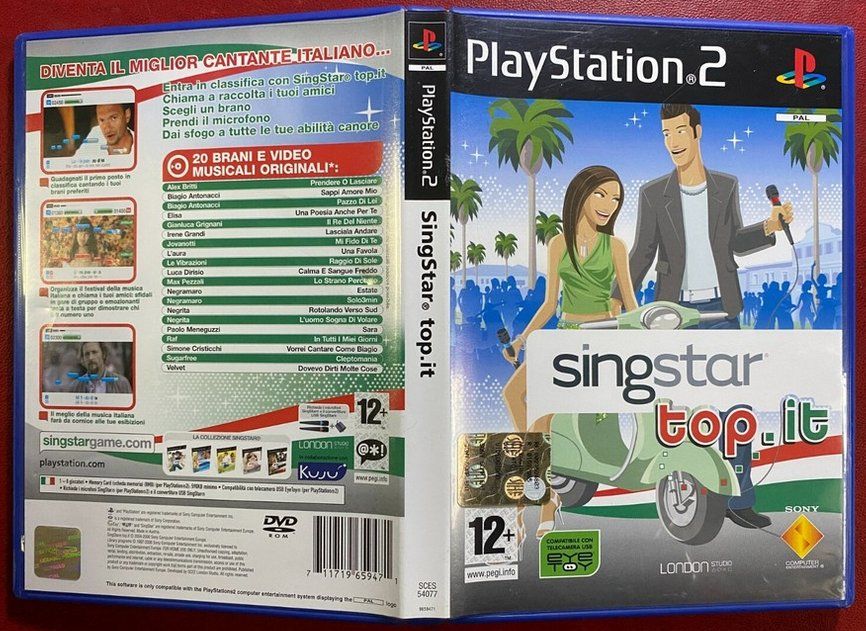 Sony Spiele: Singstar Top.It    (Italiano)   PS2 – Gebraucht aus St.Galllen von elkaphone 1