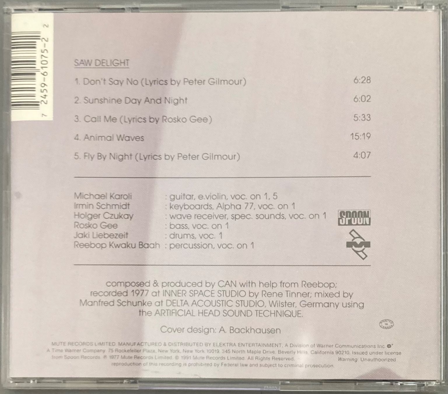 CD: CAN - SAW DELIGHT – Usato da Poliez-Pittet venduto da Newtown-Records 1