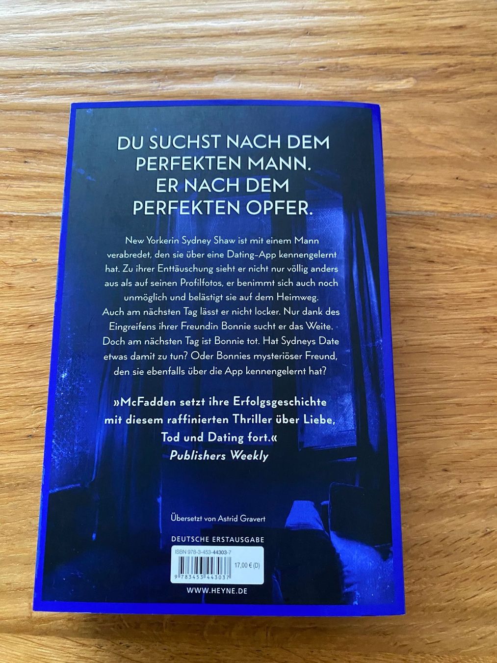 Libri: "Der Freund" von Freida McFadden - Thriller – Nuovo (secondo la descrizione) da Biberstein venduto da Miana2 1