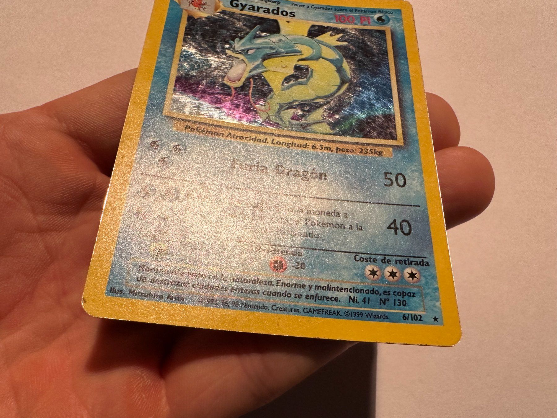Pokémon Sammelbilder & Trading cards: Gyarados holo Base Spanisch – Gebraucht aus Hagendorn von Pokecollectorch 1