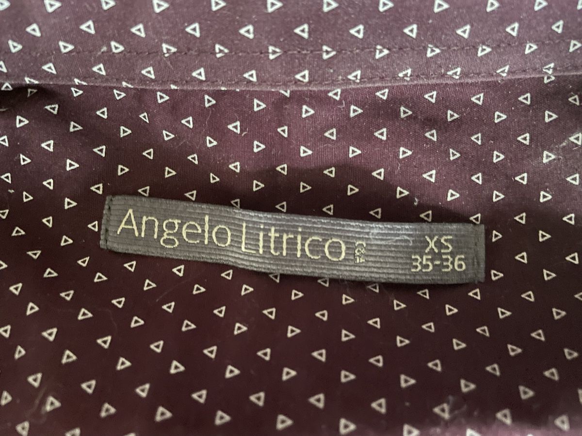 Hemden: Chemise bordeaux XS, motifs triangles – Neu (gemäss Beschreibung) aus Bure von Nono22x 2