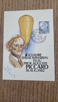 1982 Gedenkballonflug Aug. Piccard  Unterschrift J.Piccard!