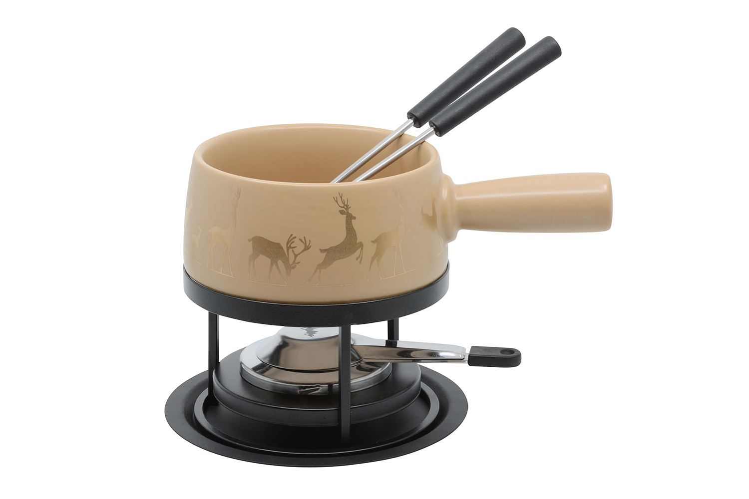 Elettrodomestici da cucina: Käsefondue Set Small 5-tlg Hirsch Gold – Nuovo e nell'imballaggio originale da Wettingen venduto da kochshop 2