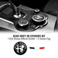 Alfa Romeo Stelvio + Giulia 3D Aufkleber Sticker (Art 32024)