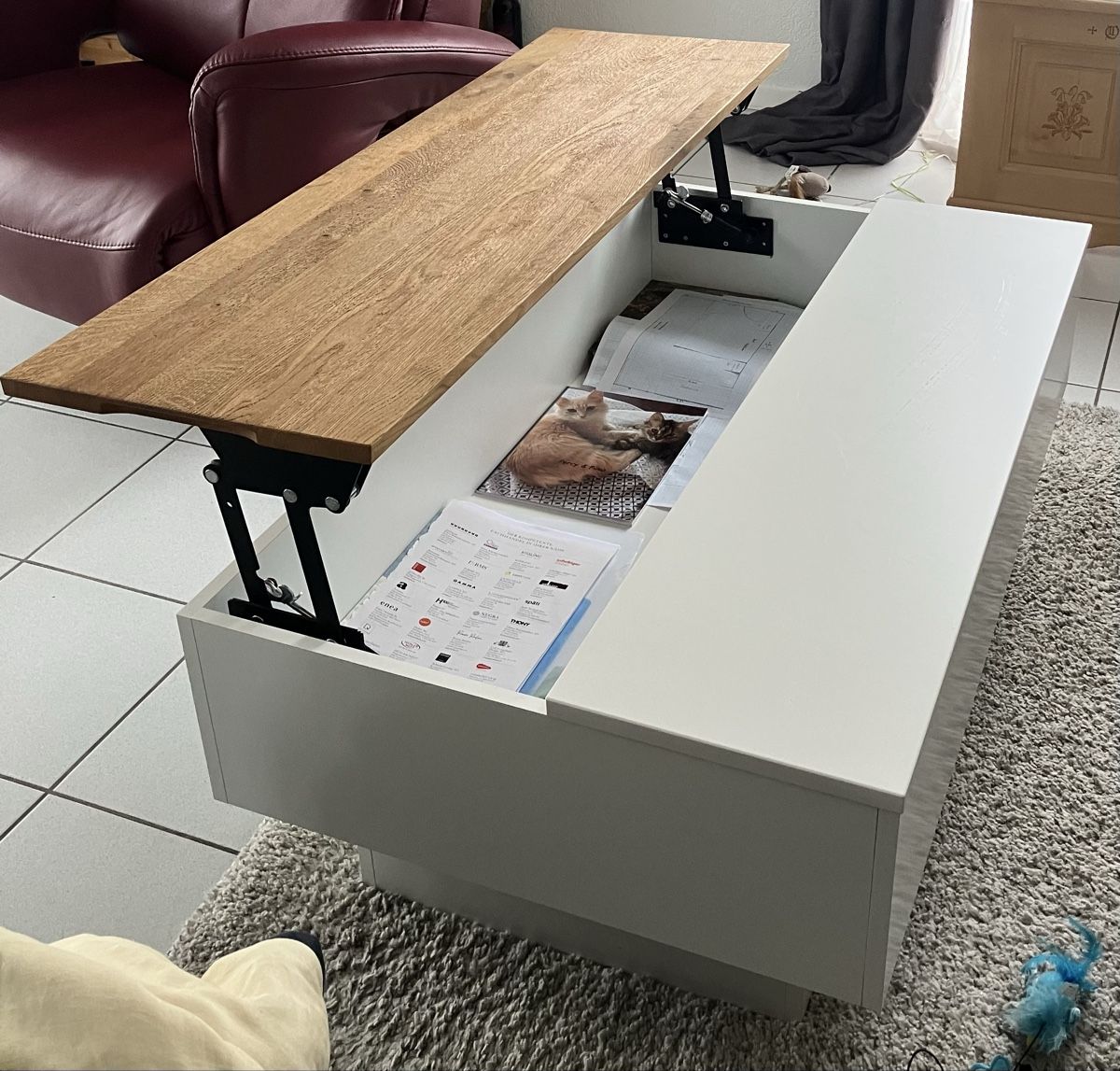 Tavoli: Couchtisch / Salontisch höhenverstellbar – Usato da Hindelbank venduto da Scroki 2