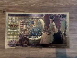 Queen Elizabeth Sammlerbanknote