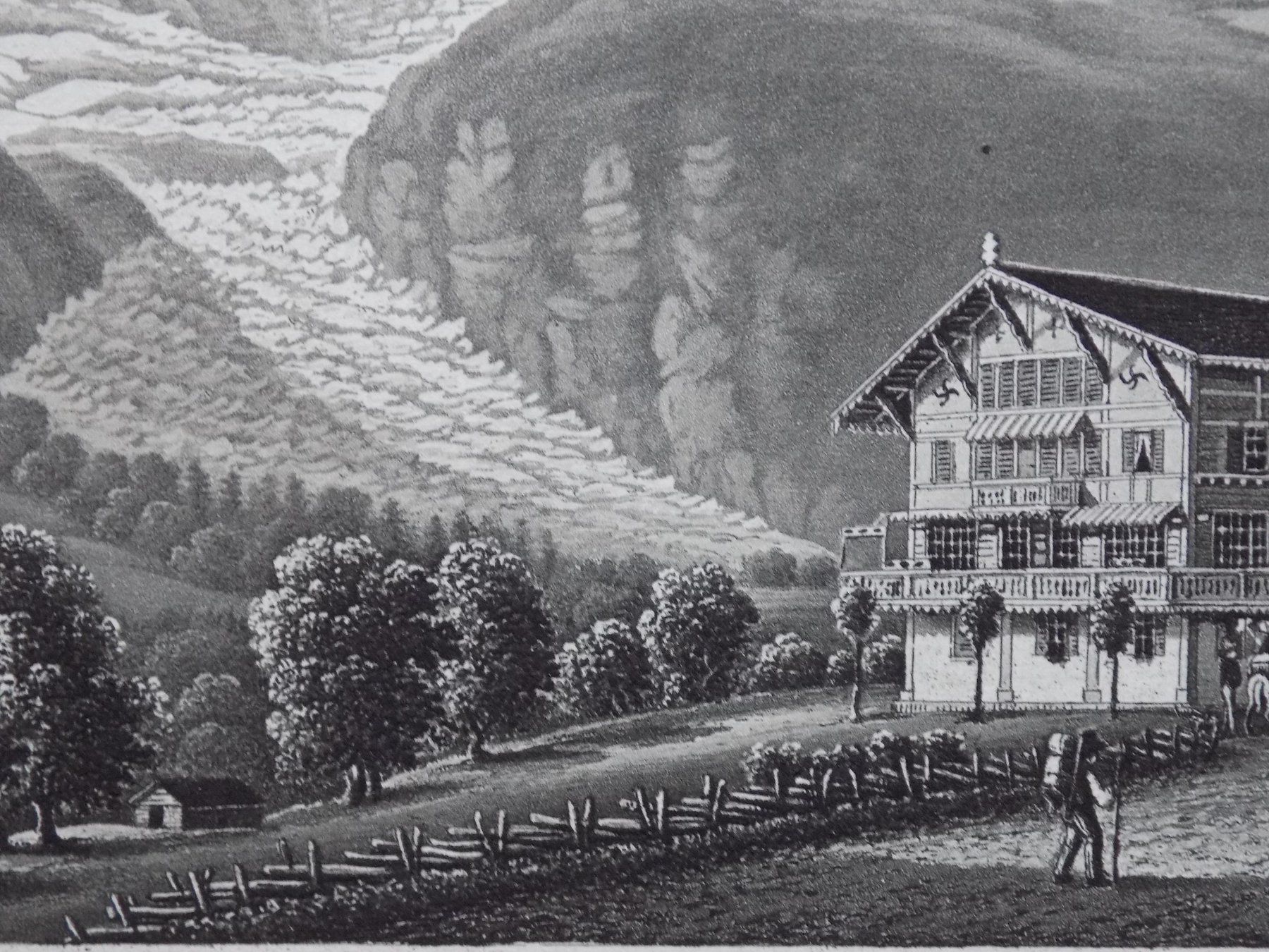 Gravures: Glacier de Grindelwald Gletscher Eiger – D'occasion à Risch par Rischli15 8