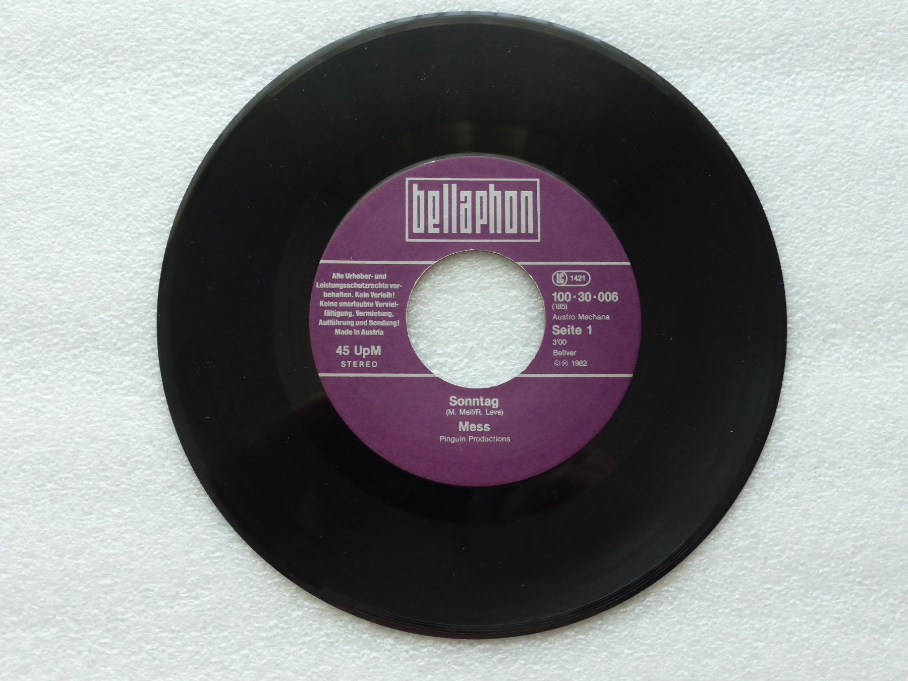 Dischi in vinile: Vinyl Single   MESS – Usato da Küssnacht am Rigi venduto da Mondkinder 1