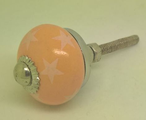 Maniglie per cassetti & Pomelli per mobili: Möbelknopf lachs mit Sternli – Nuovo e nell'imballaggio originale da Schwerzenbach venduto da Alperose03