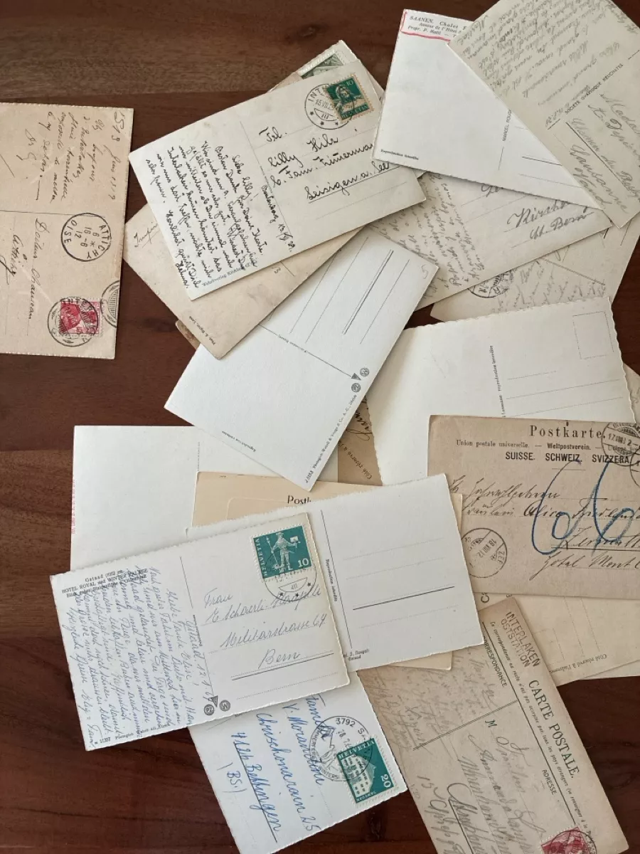 Cartoline postali: 54 Ansichtskarten diverse vom Kanton Bern – Usato da Oftringen venduto da Cla.vD.74 1
