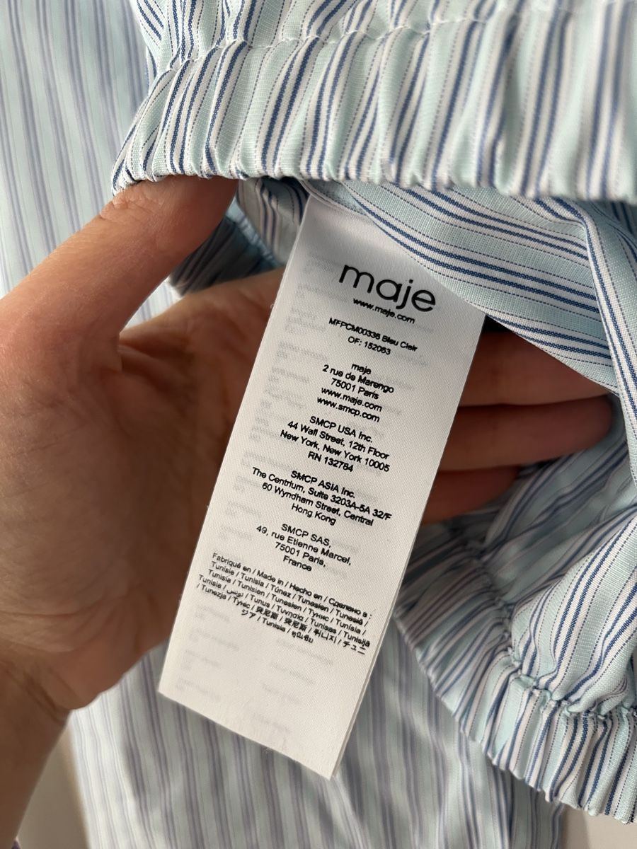 Maje Chemisiers: Maje cropped button-down shirt – Neuf (Voir description) à Lausanne par NoraPlethora 4