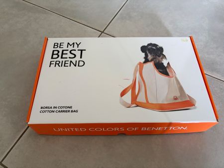 Sac transporteur chien Benetton coton neuf