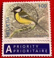 Nr.1237 mit VollStempel Sursee Kohlmeise 2007  