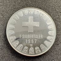 1 Silber Taler Schweiz Basel 1967