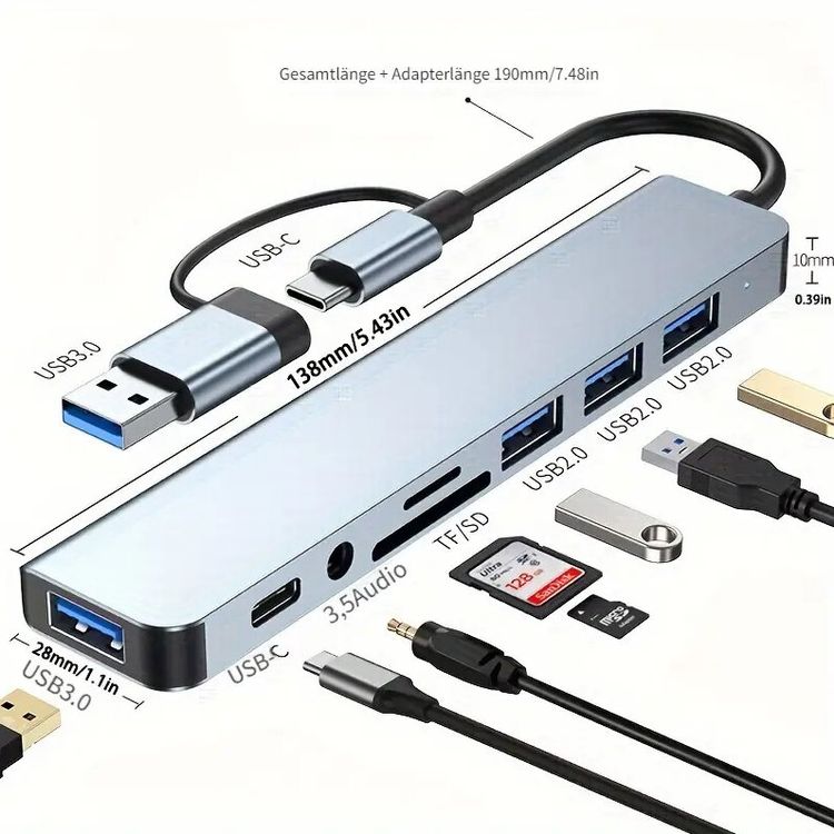 BIVOFU 2x USB 3.0 Kabel A Auf A, 0,5m – Bis 5 Gbps Für Drucker & Festplatten