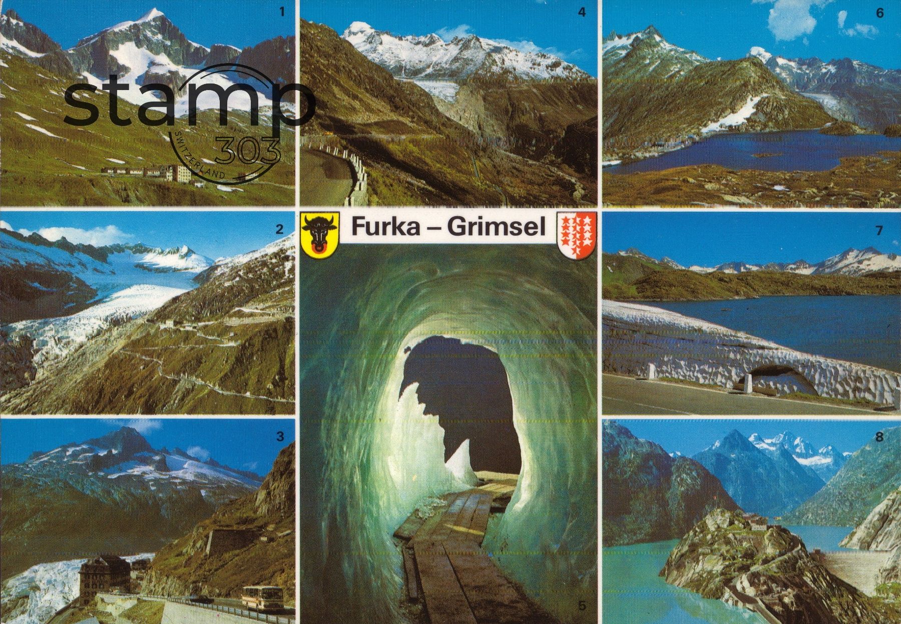 Cartoline postali: 1991 AK Furka - Grimsel – Usato da Eggersriet venduto da stamp303