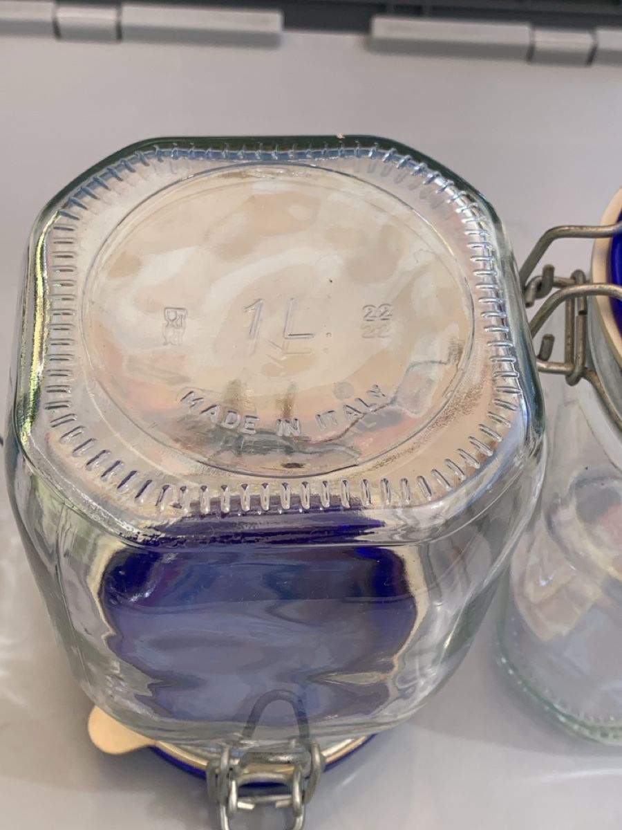 Contenitori & Simili: 2x Fido Vorratsglässer mit blauem Deckel – Usato da Laufen venduto da Nivo33 2