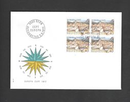 CH FDC Viereblock 1977