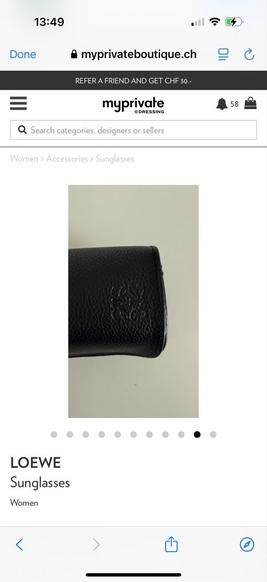 Loewe Occhiali & Lenti: Loewe  oversized sunglasses – Nuovo e nell'imballaggio originale da Versoix venduto da pen_6hgs 6