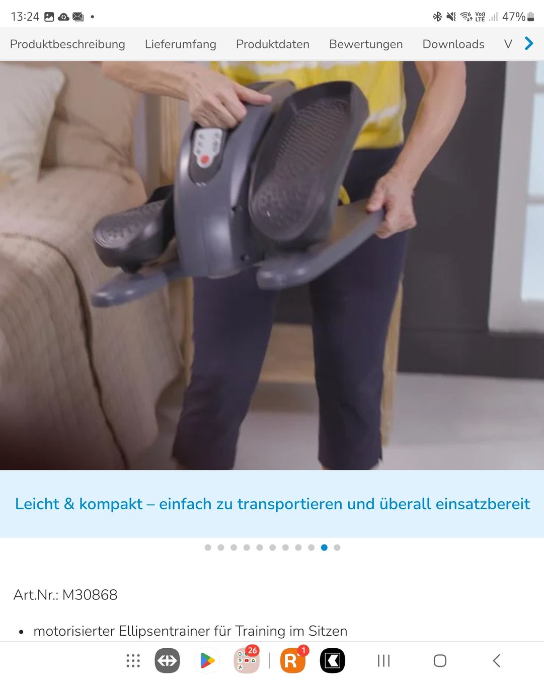Hometrainer: Vibro Legs Elliptical von Mediashop – Gebraucht aus Binningen von Hofka64 4