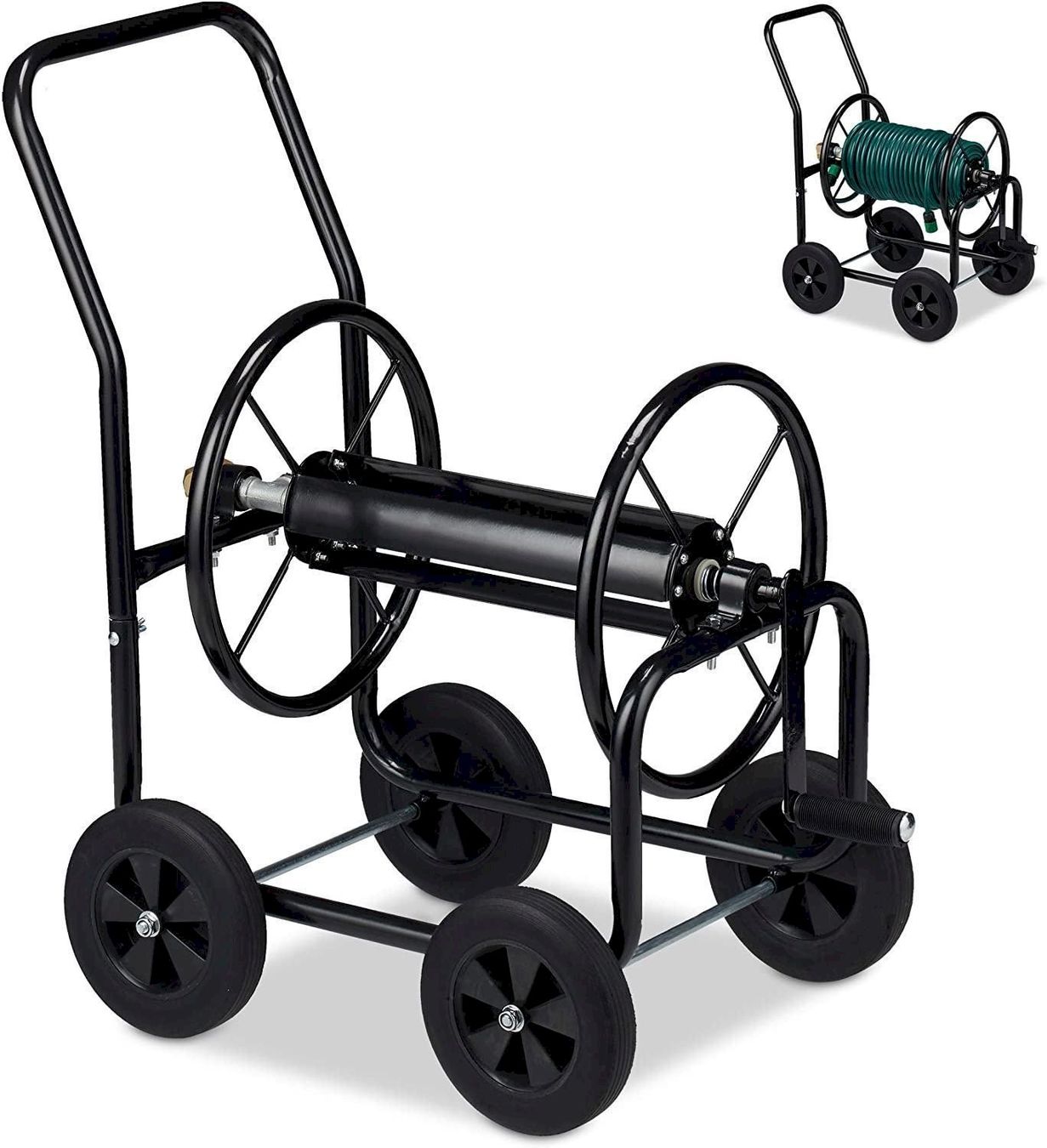Rohre & Schläuche: Schlauchwagen Metall schwarz – Neu und originalverpackt aus Bottighofen von zaap
