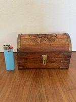 Holzkästchen (antik Stil) Truhe Schatulle Schmuckkästchen