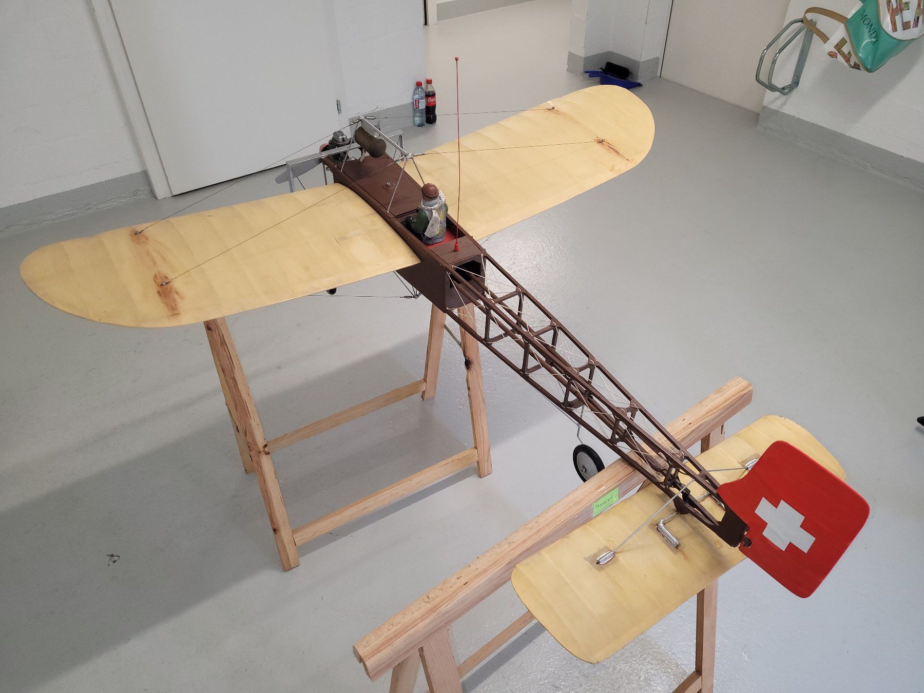 Modellismo RC: Schöne Semi Scale Bleriot, mit Motor und Servos – Difettoso da Winterthur venduto da testi67 3